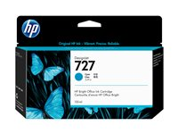 HP 727 - 130 ml - cyan - original - DesignJet - bläckpatron - för DesignJet T1500, T1530, T2500, T2530, T920, T930 B3P19A