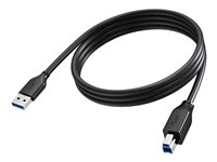 Vision - USB-kabel - USB typ A (hane) till USB Type B (hane) - USB 3.0 - 2 m - svart TC 2MUSB3.0/BL
