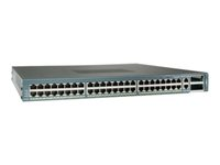 Cisco Catalyst 4948 10 Gigabit Ethernet Switch - Switch - L3 - Administrerad - 48 x 10/100/1000 + 2 x X2 - rackmonterbar WS-C4948-10GE-S