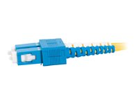 C2G SC-SC 9/125 OS1 Duplex Singlemode PVC Fiber Optic Cable (LSZH) - Patch-kabel - SC enkelläge (hane) till SC enkelläge (hane) - 5 m - fiberoptisk - duplex - 9 / 125 mikrometer - OS1 - halogenfri - gul 85571