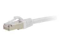 C2G Cat5e Booted Shielded (STP) Network Patch Cable - Patch-kabel - RJ-45 (hane) till RJ-45 (hane) - 4 m - STP - CAT 5e - formpressad - vit 83883