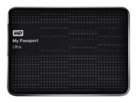 WD My Passport Ultra WDBPGC5000ABK - Hårddisk - krypterat - 500 GB - extern (portabel) - USB 3.0 - svart WDBPGC5000ABK-EESN