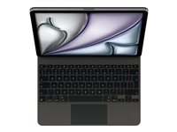 Apple Magic Keyboard - Tangentbord och foliefodral - med pekdyna - Apple Smart connector - QWERTY - internationell engelska - svart - för 13-inch iPad Air (M2, M3) MGYY4Z/A