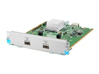 HPE - Expansionsmodul - 40 Gigabit QSFP+ x 2 - för HPE Aruba 5406R, 5406R 16, 5406R 44, 5406R 8-port, 5406R zl2, 5412R, 5412R 92, 5412R zl2 J9996A