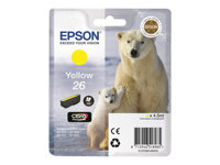 Epson 26 - 4.5 ml - gul - original - bläckpatron - för Expression Premium XP-510, 520, 600, 605, 610, 615, 620, 625, 700, 710, 720, 800, 810, 820 C13T26144010