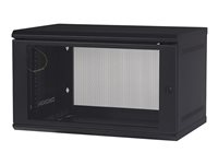 APC NetShelter WX AR106 - Skåp - väggmontering - svart - 6U - 19" AR106