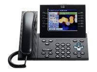 Cisco Unified IP Phone 9971 Standard - IP-videotelefon - IEEE 802.11b/g/a (Wi-Fi) - SIP, RTCP, SRTP - multilinje - kolgrå CP-9971-C-K9=