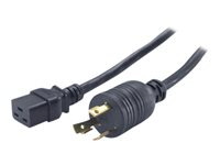 APC - Strömkabel - NEMA L6-30 (hane) till IEC 60320 C19 - 2.44 m - svart - för P/N: SRT10KXLTW, SRT3000XLTW, SRT5KXLTUS, SRT6KXLTUS, SRT6KXLTW, SRT8KXLJ, SRT8KXLTUS AP9896