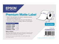 Epson Premium - Matt - Rulle (10,2 cm x 35 m) 1 rulle (rullar) löpande etikettpapper - för Epson TM-C3400-LT; ColorWorks CW-C4000E (BK), CW-C4000E (MK); TM C3400, C3400BK, C3500 C33S045419