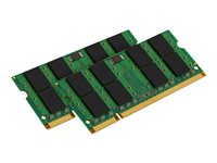 Kingston - DDR2 - sats - 4 GB: 2 x 2 GB - SO DIMM 200-pin - 800 MHz / PC2-6400 - ej buffrad - icke ECC KTA-MB800K2/4G