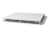 Cisco Catalyst 1300-48P-4G - Switch - L3 - Administrerad - 48 x 10/100/1000 (PoE+) + 4 x Gigabit SFP - rackmonterbar - PoE+ (375 W) C1300-48P-4G