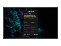 NEC MultiSync ME651 AirServer - 65" Diagonal klass ME Series LED-bakgrundsbelyst LCD-skärm - digital skyltning - med trådlös mediemottagare - 4K UHD (2160p) 3840 x 2160 - HDR - Direct LED - svart, pantone 426M 40001587