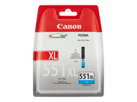 Canon CLI-551C XL - 11 ml - Lång livslängd - cyan - original - förpackning med stöldmärkning - bläcktank - för PIXMA iP8750, iX6850, MG5550, MG5650, MG5655, MG6450, MG6650, MG7150, MG7550, MX725, MX925 6444B004