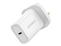 OtterBox - Strömadapter - 30 Watt - PD (24 pin USB-C) - vit 78-81347