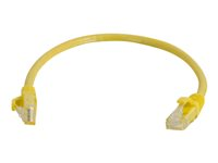 C2G Cat6 Booted Unshielded (UTP) Network Patch Cable - Patch-kabel - RJ-45 (hane) till RJ-45 (hane) - 50 cm - UTP - CAT 6 - formpressad, hakfri, tvinnad - gul 83465