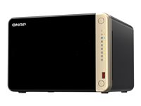 QNAP TS-664 - NAS-server - 6 fack - 6 TB - SATA 6Gb/s - HDD 1 TB x 6 - RAID 0, 1, 5, 6, 10, 50, JBOD - RAM 8 GB - 2.5 Gigabit Ethernet - iSCSI support TS-664-8G+6XST1000VN002