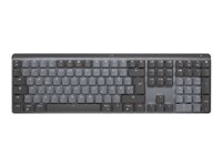 Logitech Master Series MX Mechanical - Tangentbord - bakgrundsbelyst - trådlös - Bluetooth LE - QWERTY - nordiskt (danska/finska/norska/svenska) - tangentbrytare: Clicky - grafit 920-010755