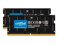 Crucial - DDR5 - sats - 64 GB: 2 x 32 GB - SO DIMM 262-pin - 5600 MHz / PC5-44800 - CL46 - 1.1 V - icke ECC CT2K32G56C46S5