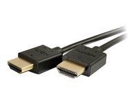 C2G 3ft 4K HDMI Cable - Ultra Flexible Cable with Low Profile Connectors - HDMI-kabel - HDMI hane till HDMI hane - 91.4 cm - dubbelt skärmad - svart 41363