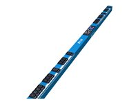 Eaton Metered Input Rack PDU EMIB08-30B - Kraftdistributionsenhet (kan monteras i rack) - AC 200-240 V - 7.4 kW - 1-fas - Ethernet, RS-232 - ingång: IEC 60309 32A - utgångskontakter: 42 (6 x IEC 60320 C19, 36 x IEC 60320 C13) - 0U - 3 m sladd - blå EMIB08-30B