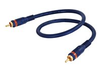 C2G Velocity - Digital audiokabel (koaxial) - RCA hane till RCA hane - 3 m - tredubbelt skärmad koaxial 80265