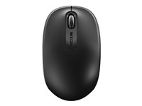 Microsoft Wireless Mobile Mouse 1850 - Mus - höger- och vänsterhänta - optisk - 3 knappar - trådlös - 2.4 GHz - trådlös USB-mottagare - svart U7Z-00004