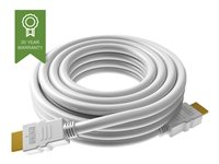 VISION Techconnect - HDMI-kabel med Ethernet - HDMI hane till HDMI hane - 2 m - vit - stöd för 4K TC 2MHDMI