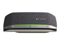 Poly Sync 20+ - Smart högtalartelefon - Bluetooth - kabelansluten, trådlös - USB-C - silver, svart 772D1AA