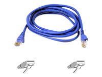 Belkin High Performance - Patch-kabel - RJ-45 (hane) till RJ-45 (hane) - 1 m - UTP - CAT 6 - formpressad, hakfri - blå - för Omniview SMB 1x16, SMB 1x8; OmniView SMB CAT5 KVM Switch A3L980B01M-BLUS