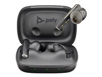 Poly Voyager Free 60 UC M - True wireless-hörlurar med mikrofon - inuti örat - Bluetooth - aktiv brusradering - kolsvart - Certifierad för Microsoft-teams 7Y8L8AA