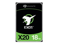 Seagate Exos X20 ST18000NM003D - Hårddisk - 18 TB - inbyggd - SATA 6Gb/s - 7200 rpm - buffert: 256 MB ST18000NM003D