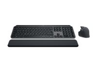 Logitech MX Keys Combo for Business | Gen 2 - Sats med tangentbord och mus - bakgrundsbelyst - trådlös - Bluetooth LE - QWERTZ - schweizisk - grafit 920-010928