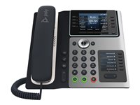 Poly Edge E400 - VoIP-telefon med nummerpresentation/samtal väntar - 3-riktad samtalsförmåg - SIP, SDP - svart 82M93AA