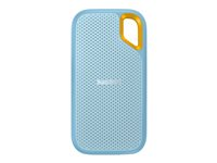 SanDisk Extreme - SSD - krypterat - 1 TB - extern (portabel) - USB 3.2 Gen 2 (USB-C kontakt) - 256 bitars AES - himmelsblå SDSSDE61-1T00-G25B