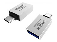 Vision - USB-adapter - USB-C (hane) till USB typ A (hona) - USB 3.1 Gen 2 - vit TC-USBC3A