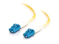 C2G LC-LC 9/125 OS1 Duplex Singlemode PVC Fiber Optic Cable (LSZH) - Patch-kabel - LC enkelläge (hane) till LC enkelläge (hane) - 15 m - 15 m - fiberoptisk - duplex - 9 / 125 mikrometer - OS1 - halogenfri - gul 85610