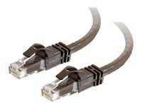 C2G Cat6 Booted Unshielded (UTP) Network Patch Cable - Patch-kabel - RJ-45 (hane) till RJ-45 (hane) - 50 cm - UTP - CAT 6 - formpressad, hakfri, tvinnad - brun 83644