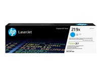 HP 219X - Lång livslängd - cyan - original - LaserJet - tonerkassett (W2191X) - för P/N: 499Q6F#ABZ, 499Q7F#ABU, 499Q8F#ABF, 499Q8F#ABU, 499Q8F#BAZ, 499R0F#ABU, 499R0F#ABZ W2191X