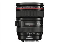 Canon EF - Zoomlins - 24 mm - 105 mm - f/4.0 L IS USM - Canon EF - för EOS 1000, 1D, 50, 500, 5D, 7D, Kiss F, Kiss X2, Kiss X3, Rebel T1i, Rebel XS, Rebel XSi 0344B006