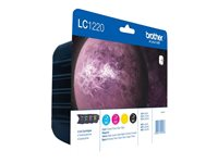 Brother LC1220VALBP - 4-pack - svart, gul, cyan, magenta - original - blister - bläckpatron - för Brother DCP-J525, DCP-J725, DCP-J925, MFC-J430, MFC-J625, MFC-J825; MyMio MFC-J825 LC1220VALBP