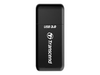 Transcend - Kortläsare (SD, microSD, SDHC, microSDHC, SDXC, microSDXC, SDHC UHS-I, SDXC UHS-I) - USB 3.0 TS-RDF5K