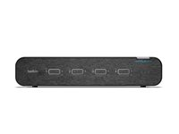 Belkin Universal Secure Dual-Head - 2:a generationen - omkopplare för tangentbord/video/mus/ljud - 4 x KVM/ljud - 1 lokal användare - skrivbordsmodell - TAA-kompatibel F1DN204KVM-UN-4