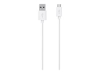 Belkin MIXIT - USB-kabel - mikro-USB typ B (hane) till USB (hane) - 2 m - vit F2CU012BT2M-WHT