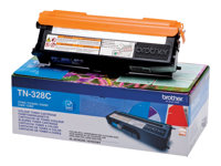 Brother TN328C - Cyan - original - tonerkassett - för Brother DCP-9270CDN, HL-4570CDW, HL-4570CDWT, MFC-9970CDW TN328C