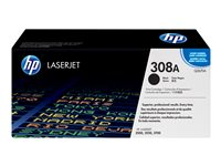 HP 308A - Svart - original - LaserJet - tonerkassett (Q2670A) - för Color LaserJet 3500, 3500n, 3550, 3550n, 3700, 3700d, 3700dn, 3700dtn, 3700n Q2670A