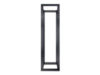 APC NetShelter 4 Post Open Frame Rack - Rack - svart - 44U - för P/N: SUA5000RMI5U AR204A