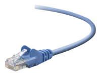 Belkin - Cordon de raccordement - RJ-45 (M) pour RJ-45 (M) - 5 m - UTP - CAT 5e - Moulé, Sans crochet - bleu - pour Omniview SMB 1x16, SMB 1x8; OmniView SMB CAT5 KVM Switch A3L791B05M-BLUS