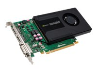 nVIDIA Quadro K2000 - Grafikkort - Quadro K2000 - 2 GB GDDR5 - PCIe 2.0 x16 - DVI, 2 x DisplayPort - för Celsius M720, R920, W520 S26361-F2222-L200