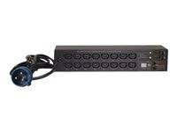 APC Switched Rack PDU - Kraftkontrollenhet (kan monteras i rack) - AC 230 V - Ethernet 10/100 - utgångskontakter: 16 - 2U - 19" - svart - för P/N: AR3100, AR3150 AP7922