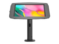 Compulocks Galaxy Tab A7 10.4" Space Enclosure Tilting Stand 8" - Monteringssats (hölje, stångställ) - för surfplatta - låsbar - höggradig aluminium - svart - skärmstorlek: 10.4" - monteringsgränssnitt: 100 x 100 mm - bänkskiva - för Samsung Galaxy Tab A7 (10.4 tum) TCDP01104GA7SB